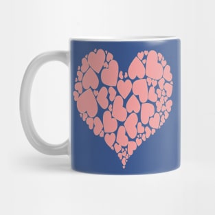 A Heart Of Hearts Romantic Design Monotone Pink Mug